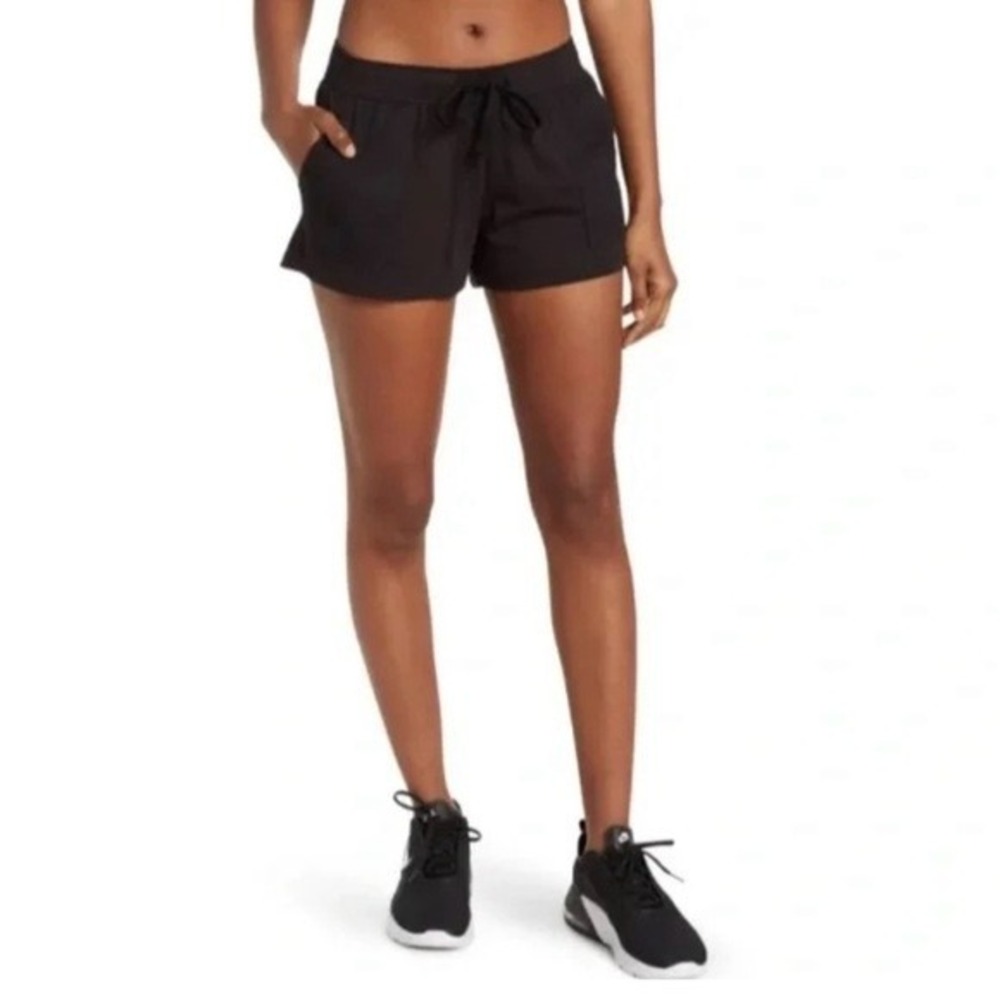Z by Zella Shorts Womens Large Black Active Drawstring Running Athletic Gym